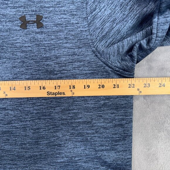 Under Armour 1/4 Quarter Zip Fleece Pullover Mens Medium M Blue Coldgear 1320745 - Picture 8 of 10